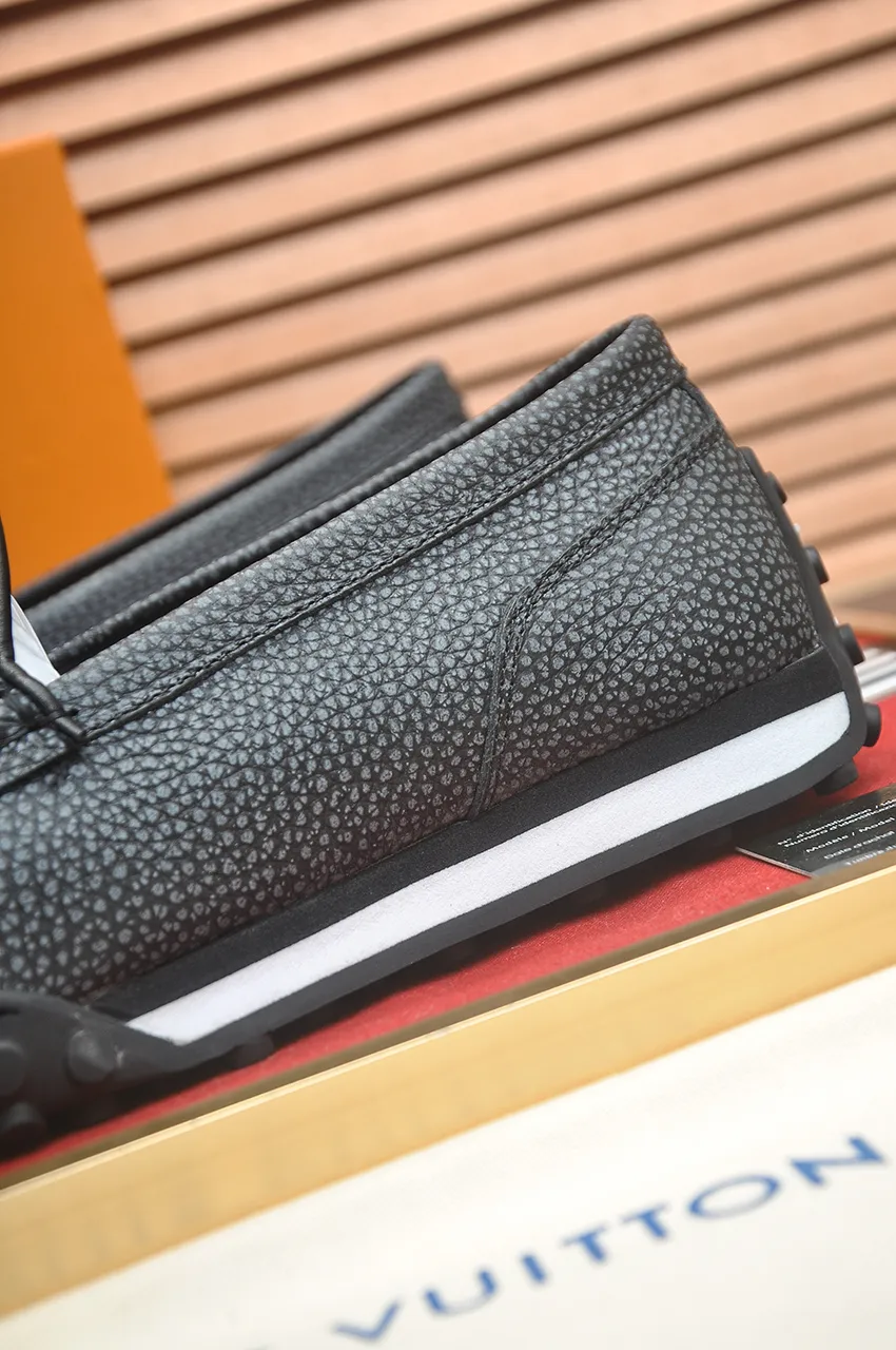 Men's men's shoes💰660💶[LOUIS VUITTON] (original order) new style🍀LV Louis Vuitton* - top version of LV classic beanie shoes! Made of imported original single cowhide, original leather side strips and wear-resistant rubber outsole! High quality products! Code number 39-45 (45 customized)